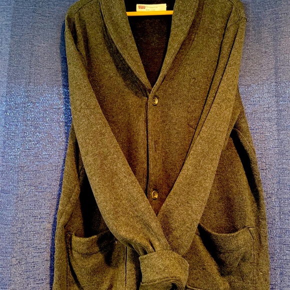 Levi's Charcoal Button-Up Cardigan - Picture 1 of 2